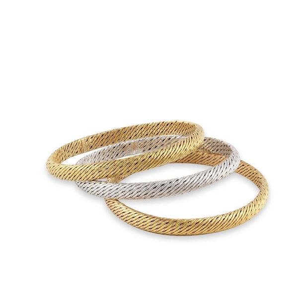 18Kt GOLD THREE BRACELETS