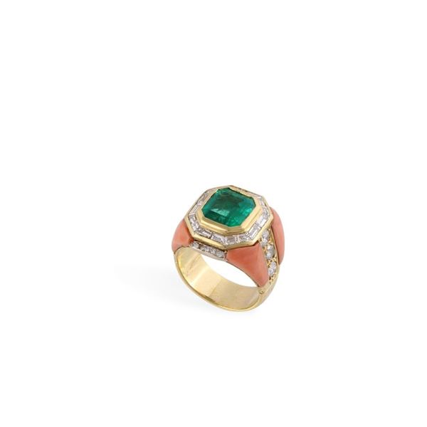 RING, COLOMBIA EMERALD  - Auction Important Jewelry - Casa d'Aste International Art Sale