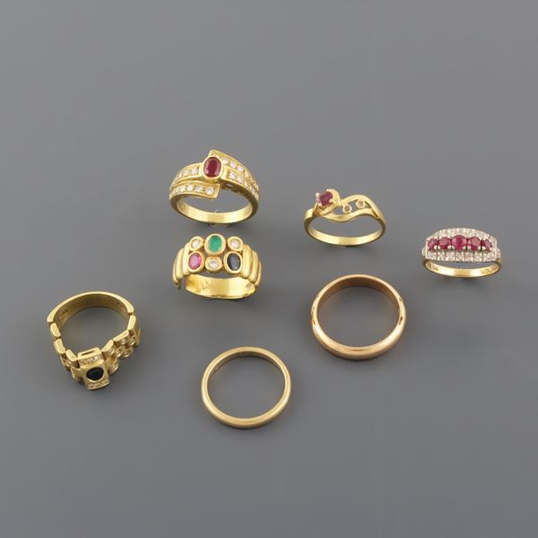 LOT, SEVEN RINGS