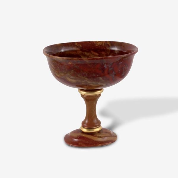 18Kt GOLD AND JASPER CUP
