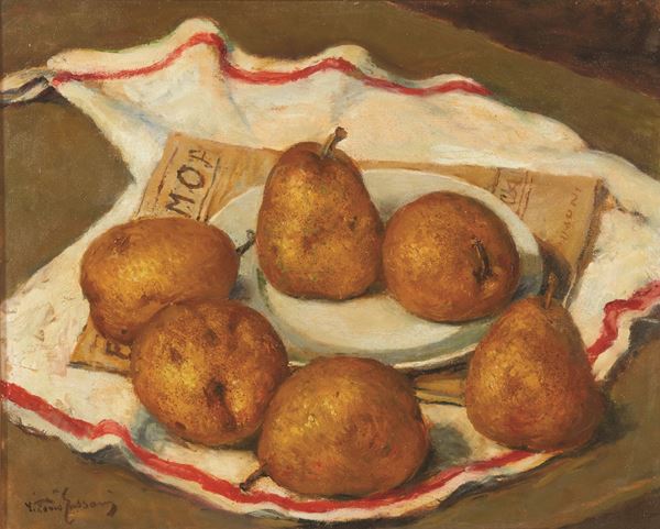 VITTORIO GUSSONI : Natura morta  - Asta ARTE MODERNA, CONTEMPORANEA E DIPINTI DEL XIX SECOLO - Casa d'Aste International Art Sale