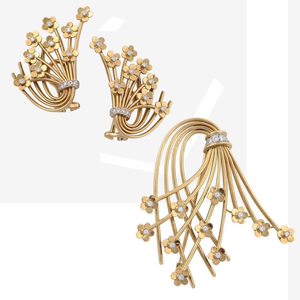 BROOCH AND EARRINGS