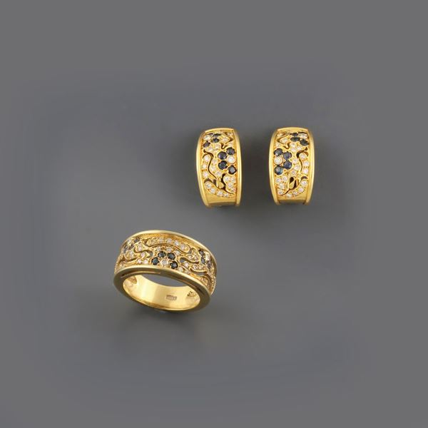 ORECCHINI E ANELLO  - Asta Gioielli, Orologi e Argenti - Casa d'Aste International Art Sale