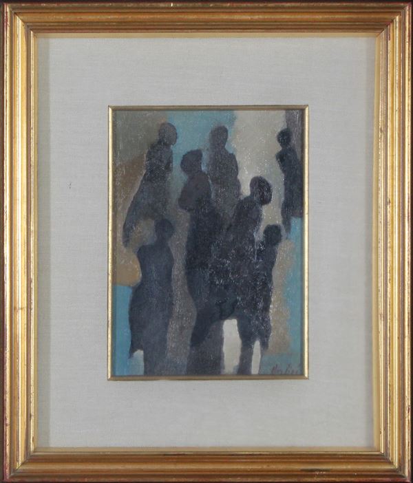 Nebbia a Barcellona, 1973  - Auction Illustrated books and Modern and Contemporary Art and 19th century paintings - Casa d'Aste International Art Sale