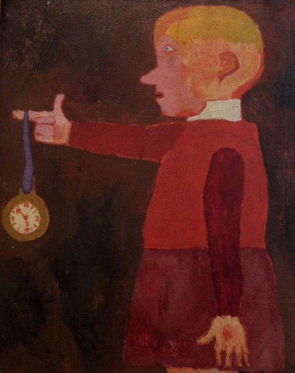 Uomo con orologio, 1980 ca
