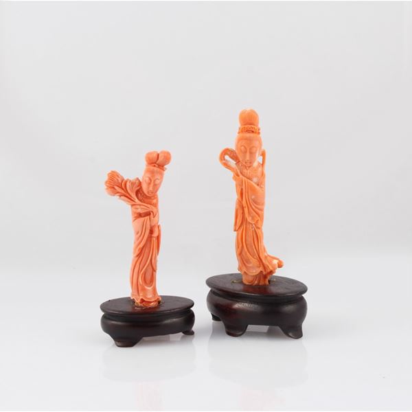 COPPIA DI SCULTURE