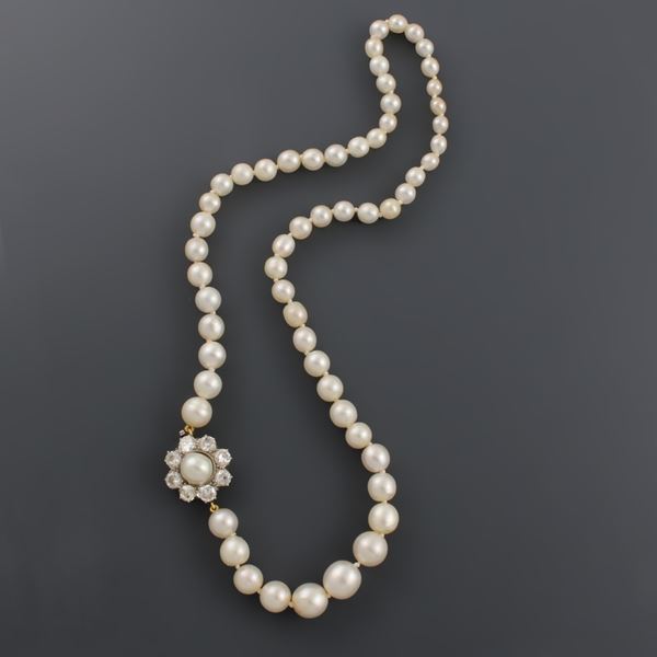 NECKLACE, NATURAL PEARLS