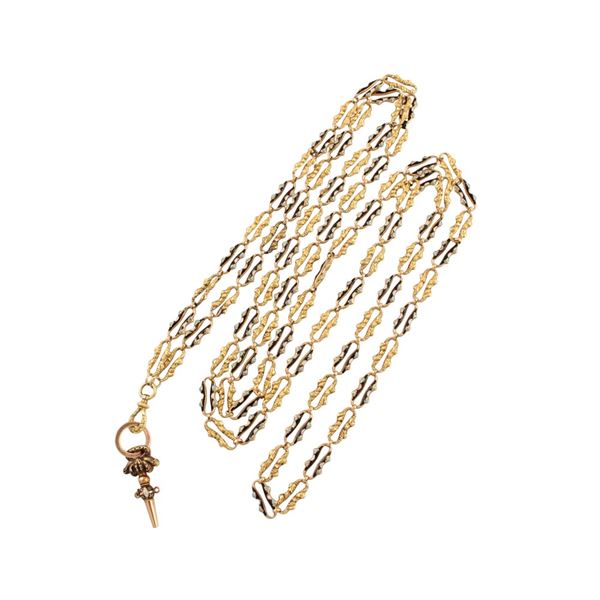 18KT GOLD POCKET WATCH CHAIN   - Auction IMPORTANT JEWELERY, SILVER & OBJETS DE VERTU - Casa d'Aste International Art Sale