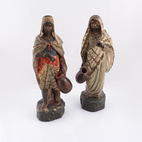 COPPIA DI SCULTURE