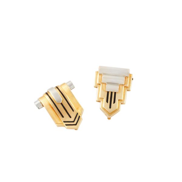COPPIA DI SPILLE DECO