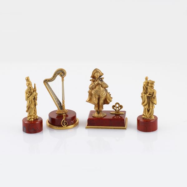 LOT OF FOUR SCULPTURES  - Auction Summer Time Jewelry, Watches and Silver - Casa d'Aste International Art Sale