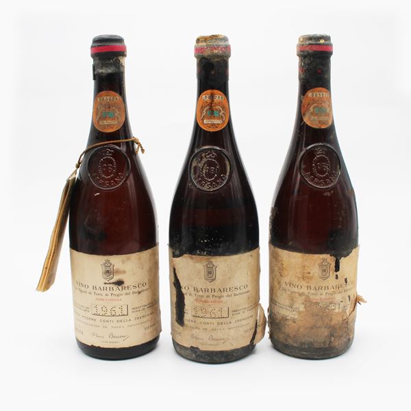 BARBARESCO CONTI DELLA CREMOSINA 1961, BERSANO