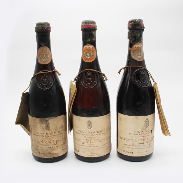 BAROLO CONTI DELLA CREMOSINA 1961, BERSANO