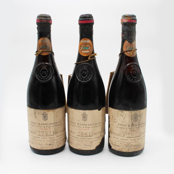 BARBARESCO CONTI DELLA CREMOSINA 1961, BERSANO