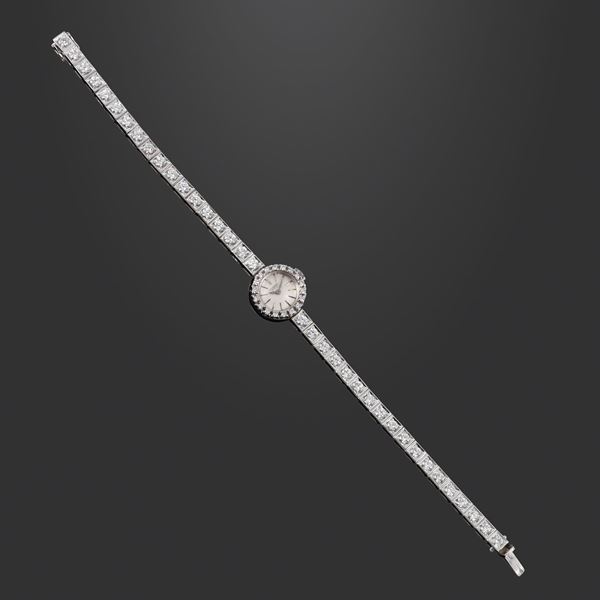 18KT GOLD WRISTWATCH WITH DIAMONDS, UNIVERSAL GENÈVE