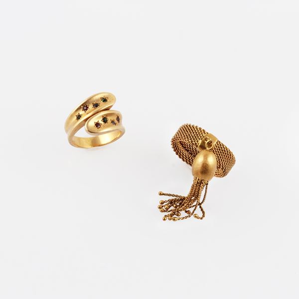 LOT OF TWO RINGS