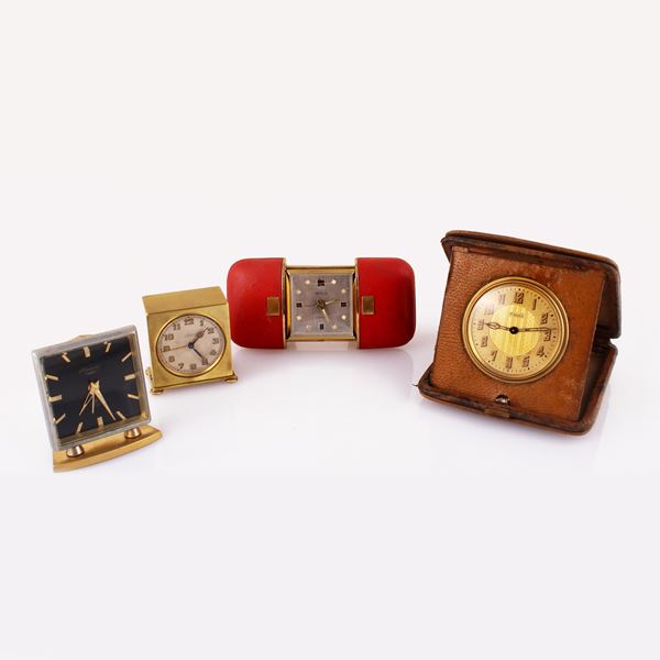 Lot of 4 desk clocks
