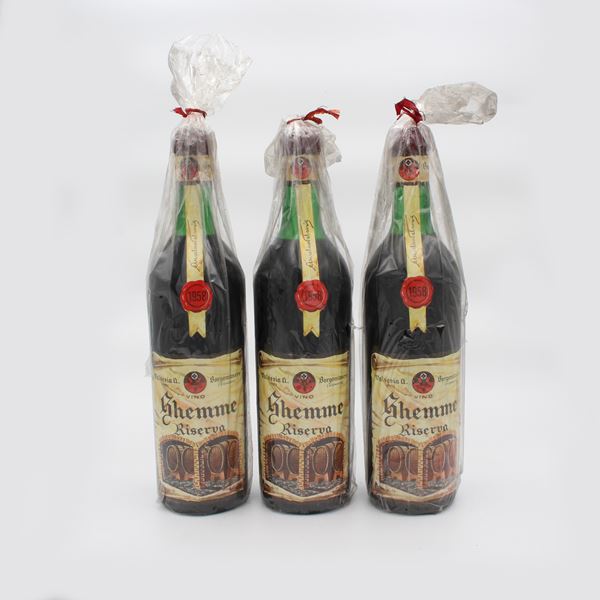 GHEMME 1958, VALSESIA A. VINI   - Asta VINI E DISTILLATI PREGIATI E DA COLLEZIONE - Casa d'Aste International Art Sale
