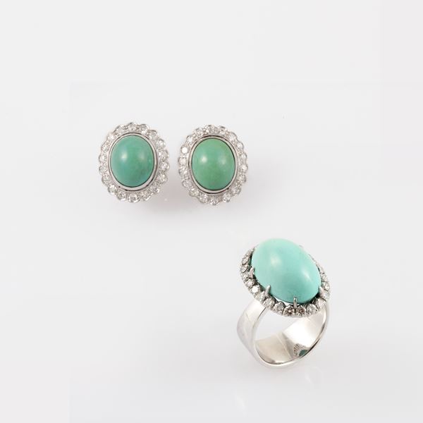 CLIP EARRINGS AND RING