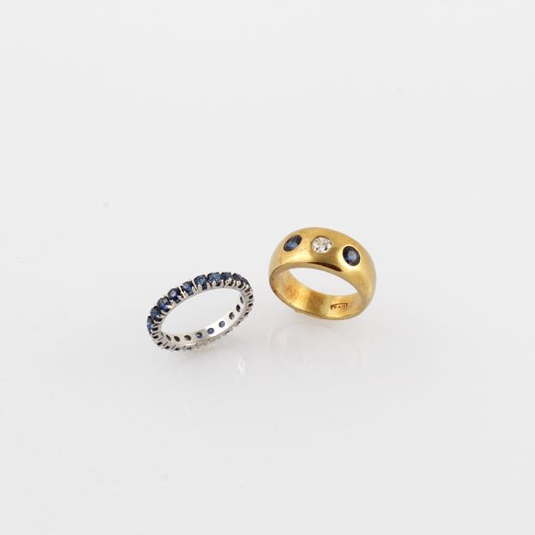 LOT OF TWO RINGS