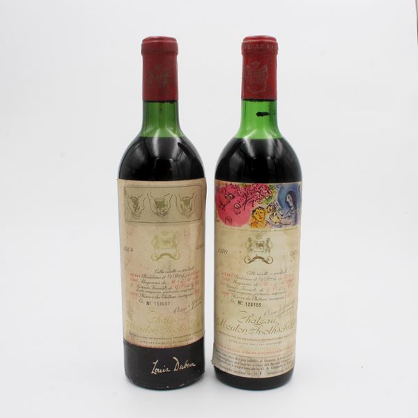 PAUILLAC AOC 1964 e 1970, CHATEAU MOUTON ROTHSCHILD