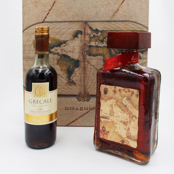 COFANETTO CON GRECALE FLORIO E DISARONNO, IILVA
