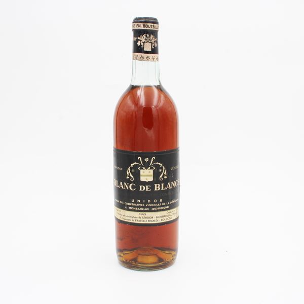 BERGERAC AOC BLANC DE BLANCS  1967, UNIDOR. 