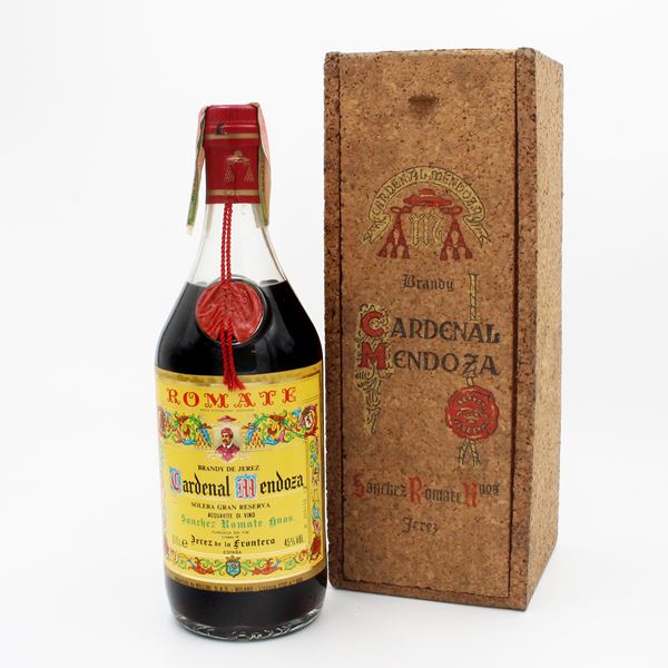BRANDY DE JEREZ CARDENAL MENDOZA SOLERA GRAN RESERVA, SANCHEZ ROMATE HNOS