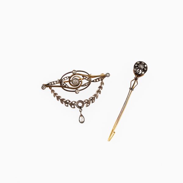 TWO BROOCHES