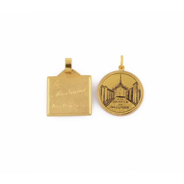 LOT OF TWO MEDALS  - Auction Summer Time Jewelry, Watches and Silver - Casa d'Aste International Art Sale