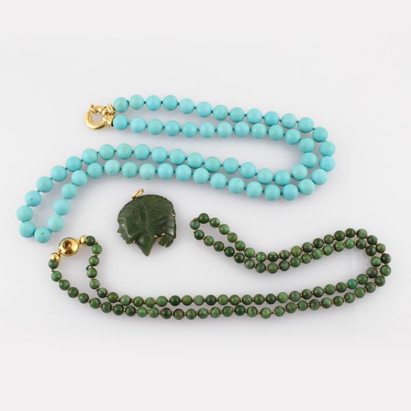 LOT OF TWO NECKLACES AND PENDANT  - Auction Summer Time Jewelry, Watches and Silver - Casa d'Aste International Art Sale