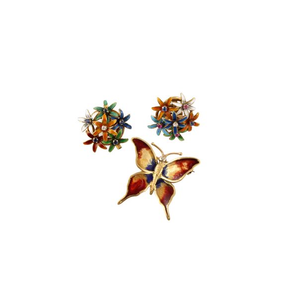 LOT OF EARRINGS AND BROOCH  - Auction Jewelery and Watches - Casa d'Aste International Art Sale
