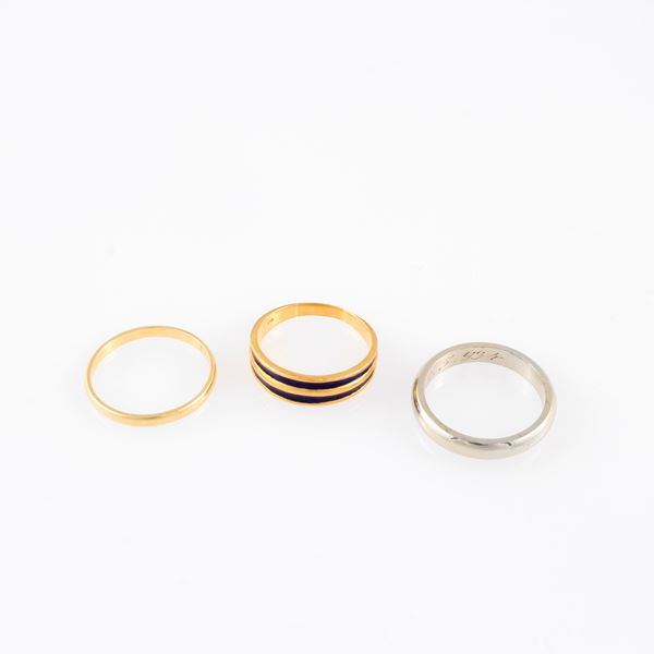 LOT OF THREE RINGS  - Auction Jewelery and Watches - Casa d'Aste International Art Sale