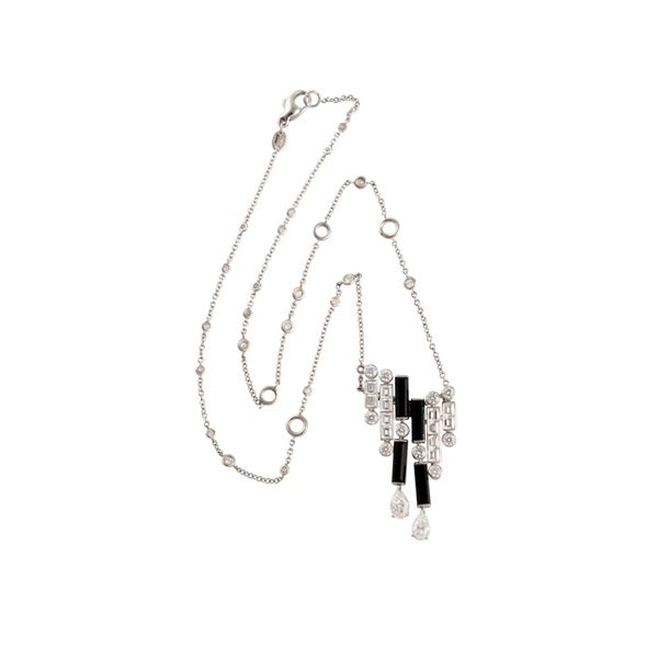 DEMI-PARURE, RING AND PENDANT WITH CHAIN