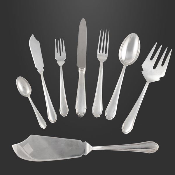 800 SILVER CUTLERY SERVICE, 344 PIECES