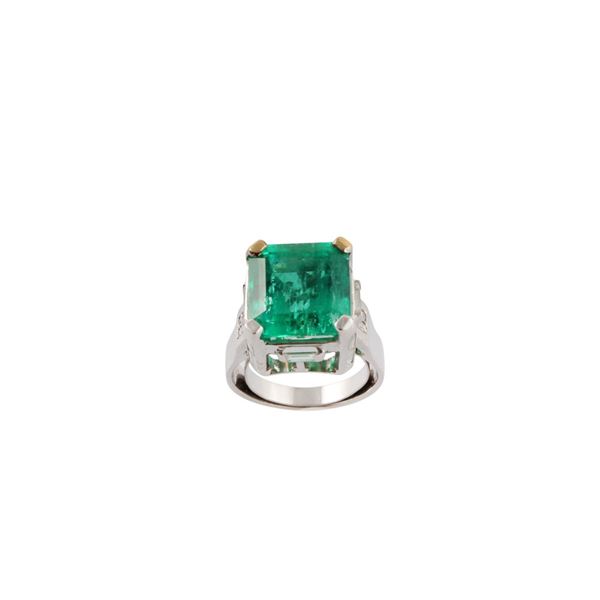 ANELLO, SMERALDO COLOMBIA  - Asta Gioielli Importanti - Casa d'Aste International Art Sale