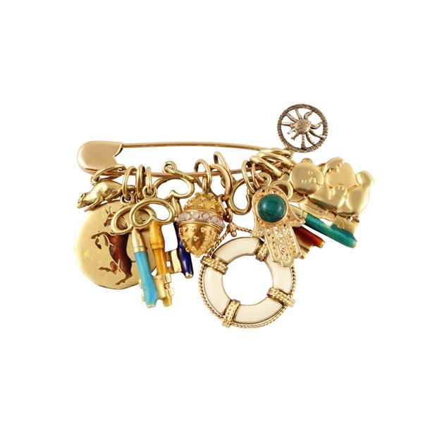 LOT OF PIN AND CHARMS  - Auction Important Jewelry - Casa d'Aste International Art Sale