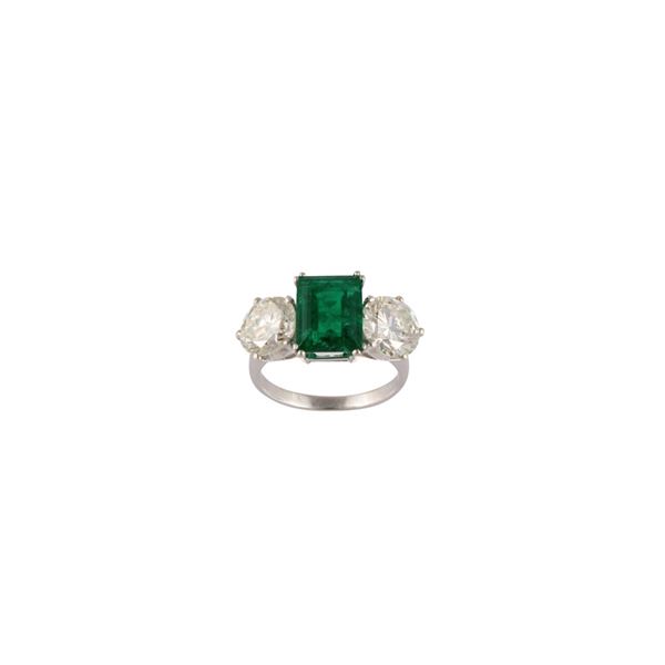RING, COLOMBIA EMERALD  - Auction Important Jewelry - Casa d'Aste International Art Sale