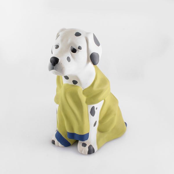 L'AQUILONE CERAMICHE Fiesole Firenze - Dalmata seduto