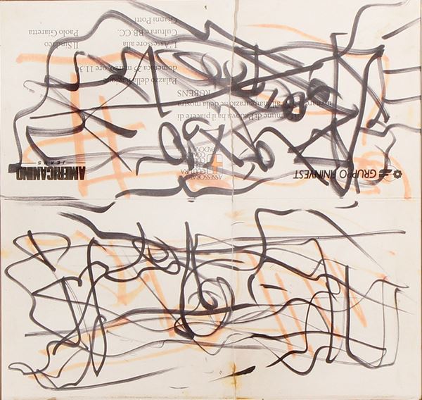 EMILIO VEDOVA : Composizione  - Tecnica mista - Auction Paintings and Sculptures - Casa d'Aste International Art Sale