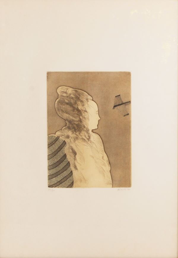 CARLO BERTE' - Profilo femminile