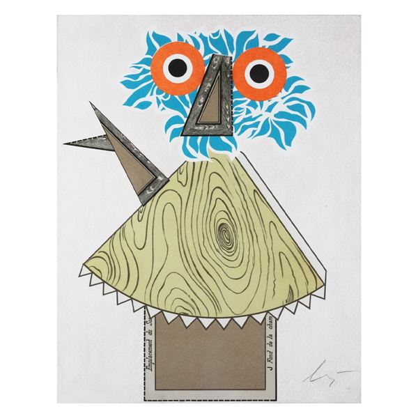ENRICO BAJ : Personaggio  - Serigrafia - Auction Paintings and Sculptures - Casa d'Aste International Art Sale