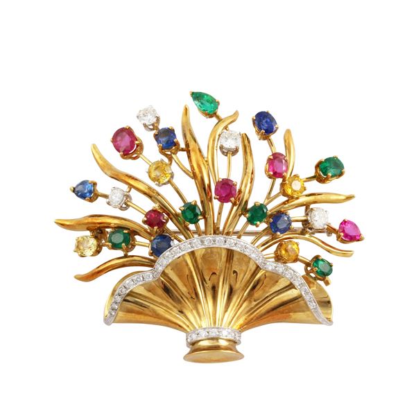 18KT GOLD, DIAMONDS, RUBIES, EMERALDS AND SAPPHIRES  - Auction Jewelery & Objects by Vertu - Casa d'Aste International Art Sale
