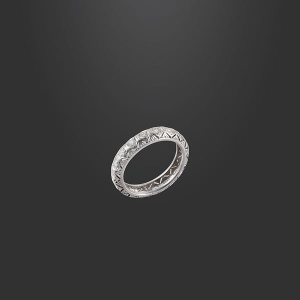 PLATINUM AND DIAMONDS RING