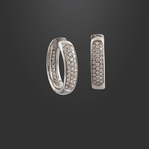 18KT GOLD AND DIAMONDS EARRINGS, LEO PIZZO