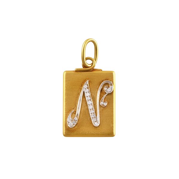 18KT GOLD DIAMONDS PENDANT, POMELLATO  - Auction Jewelery & Objects by Vertu - Casa d'Aste International Art Sale