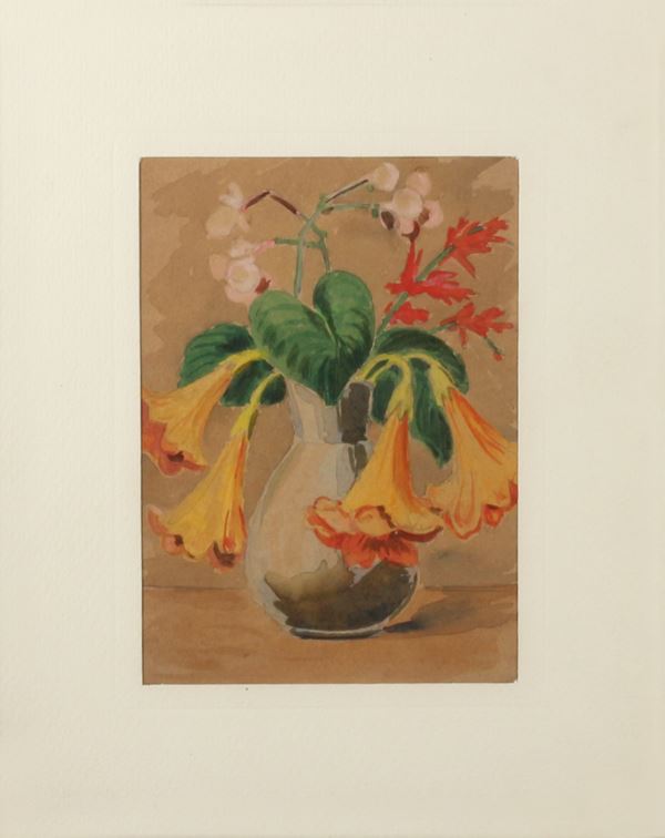 ANONIMO - Vaso con campanule