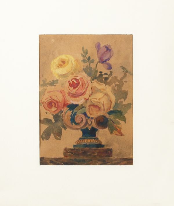 ANONIMO - Vaso con peonie