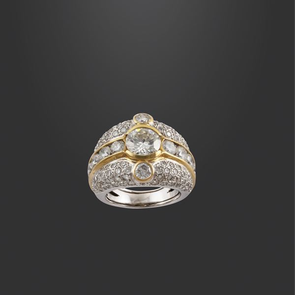 18KT GOLD AND DIAMONDS RING  - Auction Jewelery & Objects by Vertu - Casa d'Aste International Art Sale
