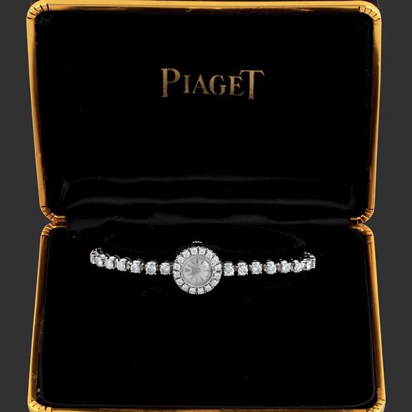 18KT GOLD AND DIAMONDS WHRISTWATCH, PIAGET